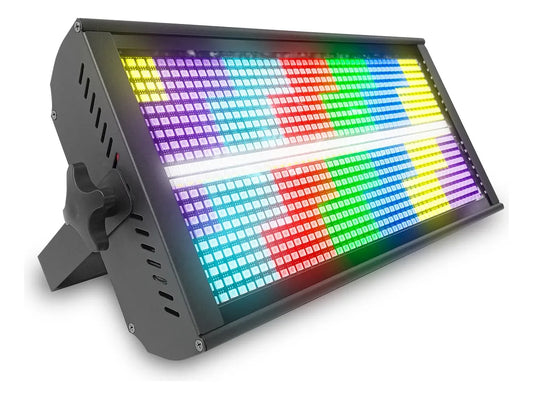 Case 4 Estrobo Profesional 960 Led Rgb+ Estrobo Dmx Steelpro