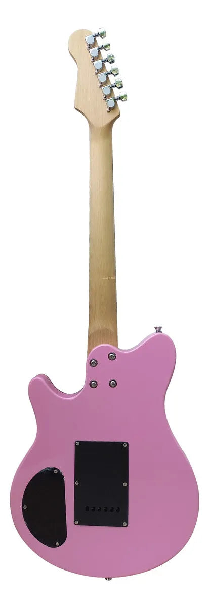 Guitarra Electrica Series Jethro By Steelpro 073-lx Color PINK BINDING BLACK Orientación de la mano Diestro