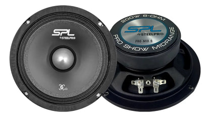 Medio Rango 6.5pulg Steelpro 200 Watts Pro Show Negro