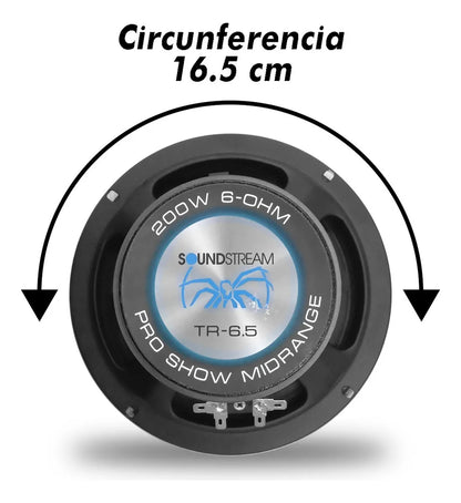 Soundstream Set De Medios Open Show 2 Vías Pro 6.5 Kapton