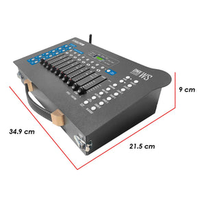 Dmx Controlador Inalámbrico Portátil 192 Canales By Steelpro Color Negro