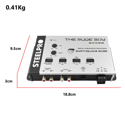 EARTHQUAKE BASS Epicentro Procesador De Bajos Line Driver 10v The Rude Boy by Steelpro