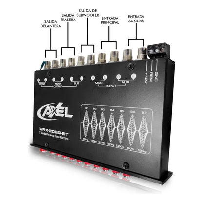 Ecualizador Pre-amp 7 Bandas+sub Bluetooth Axel By Steelpro