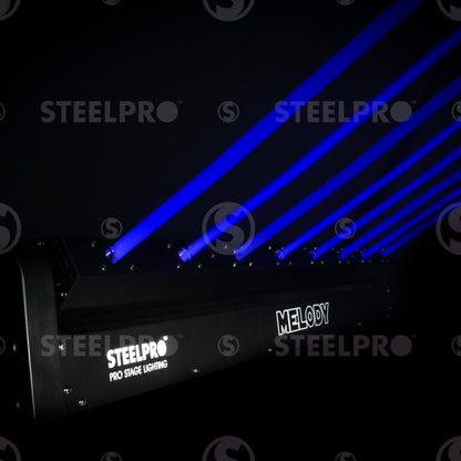MELODY Barra Láser Azul 8X500mw Luces Dj Steelpro