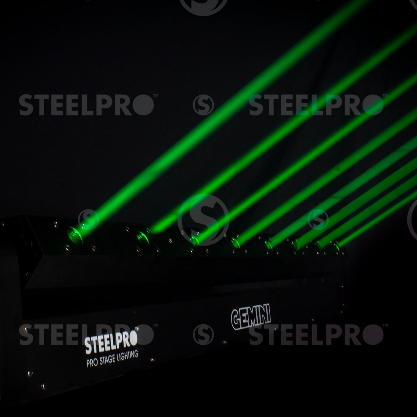 GEMINI Barra Láser Verde 8X100mw Luces Dj Steelpro