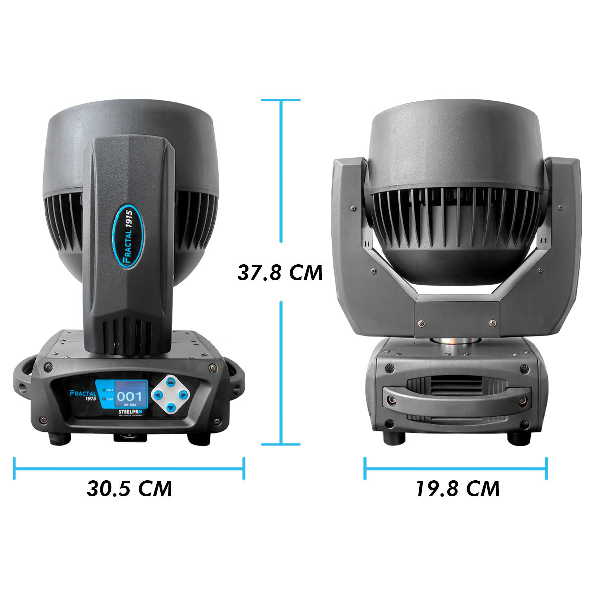 Case Cabezas Robóticas Led 19x15w Rgbw Efecto Wash Steelpro