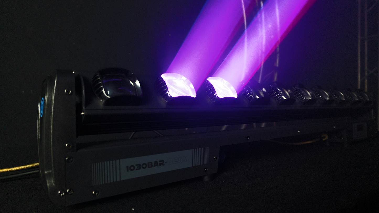 1030 BAR BEAM Steelpro – Barra LED RGBW 300W con 127 Efectos y Control DMX