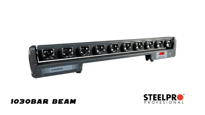 1030 BAR BEAM Steelpro – Barra LED RGBW 300W con 127 Efectos y Control DMX