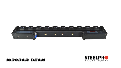 1030 BAR BEAM Steelpro – Barra LED RGBW 300W con 127 Efectos y Control DMX