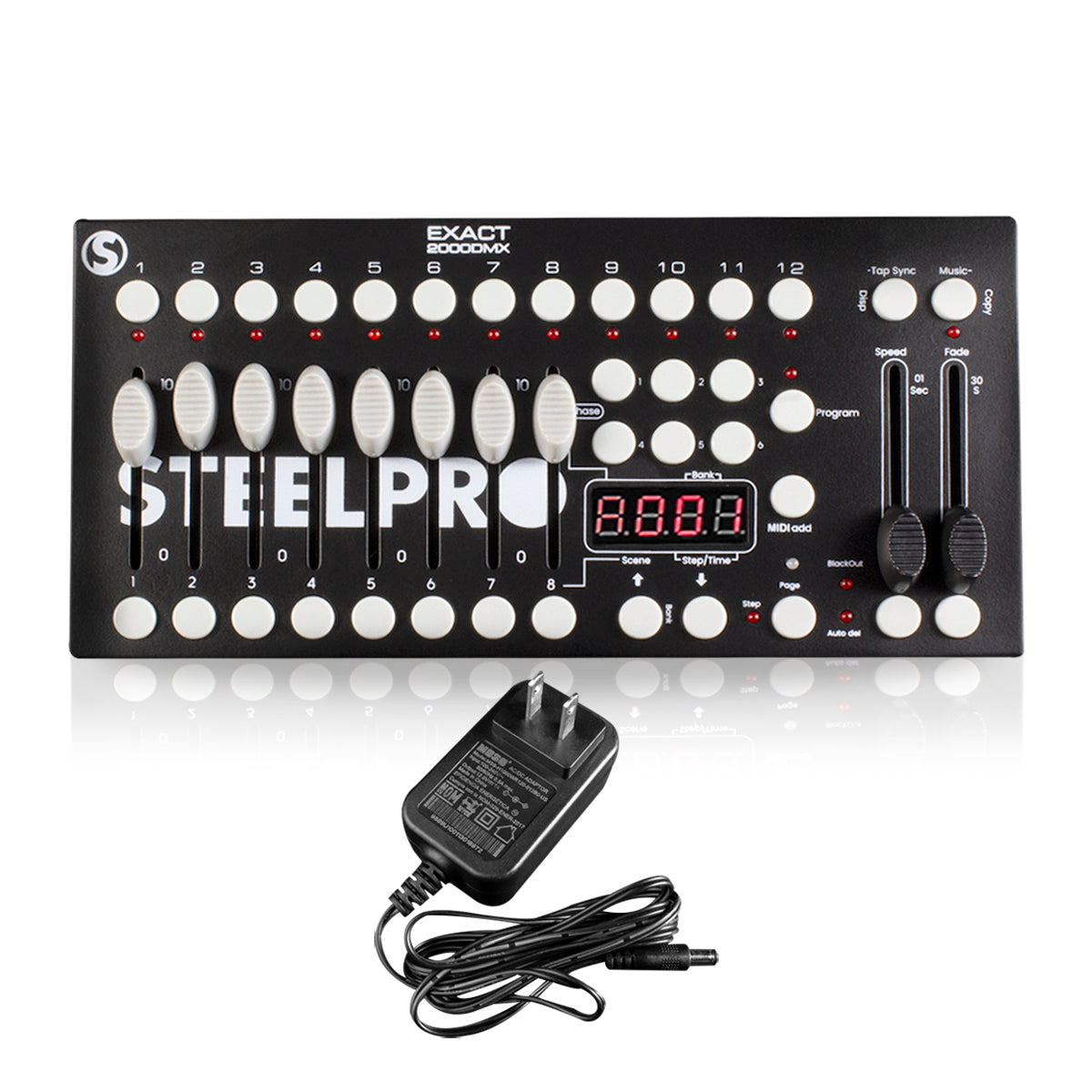 Controlador Iluminación Profesional Dmx Steelpro Exact-2000