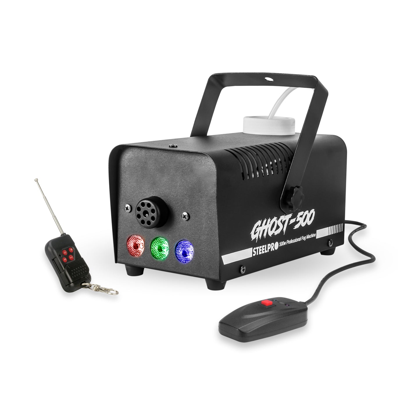 Camara De Humo 500w Alambrica Y Inalambrica C/leds Color Negro