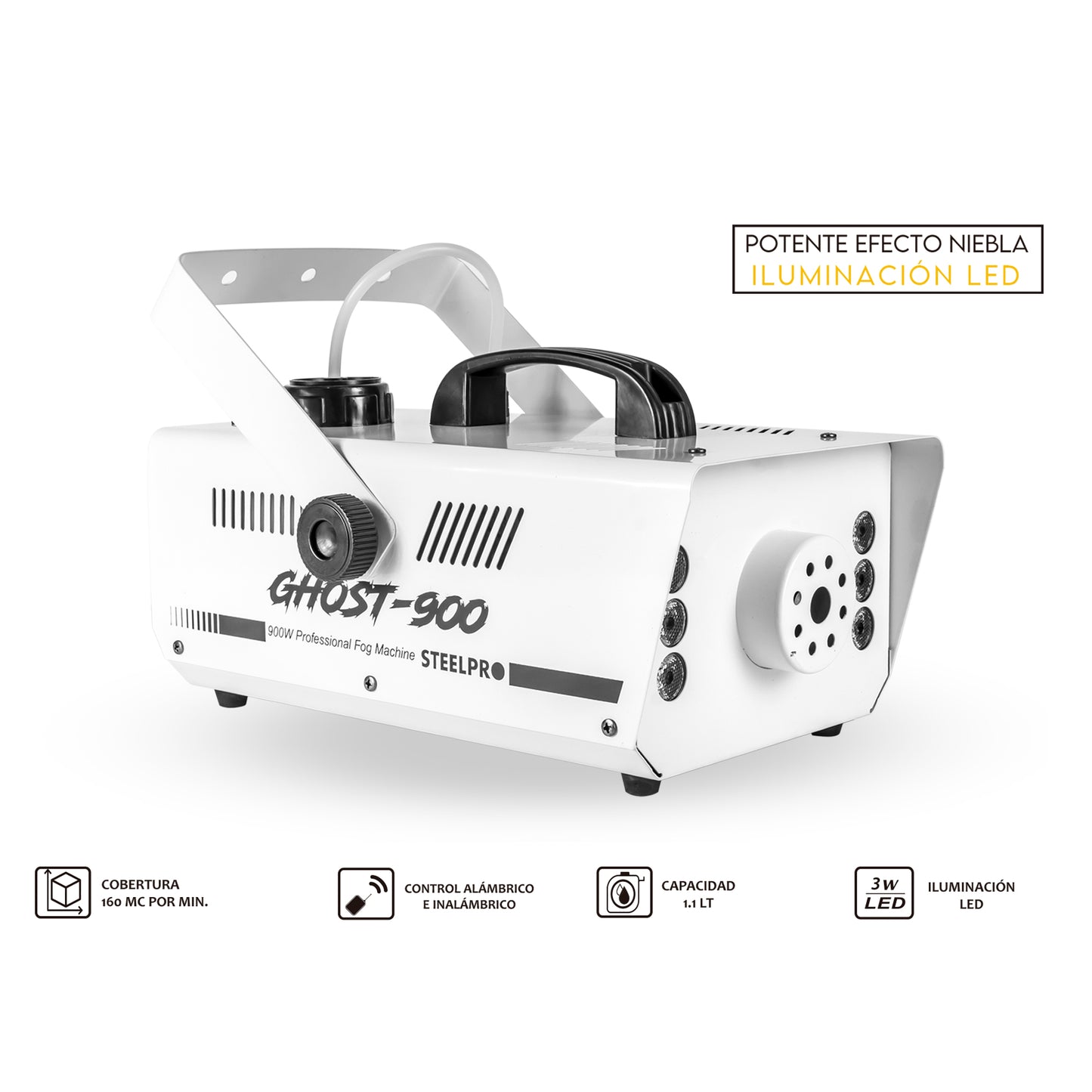 Camara De Humo 900w Steelpro Color Blanco