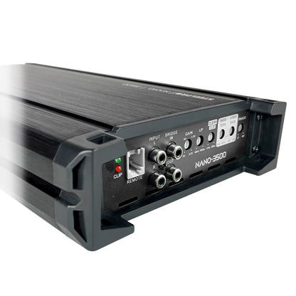 Amplificador Nano 3500 Clase D Steelpro para Subwoofer Monoblock Bass 3500W MAX 1 Ohm estable Alto Rendimiento Open Show, LPF, Bass Boost 12 dB,Filtro Subsonico, Fase Variable, Control de Bajos