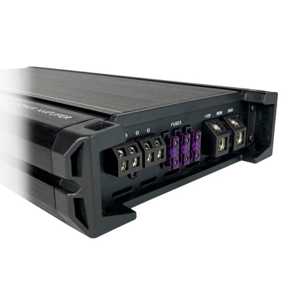 Amplificador Nano 3500 Clase D Steelpro para Subwoofer Monoblock Bass 3500W MAX 1 Ohm estable Alto Rendimiento Open Show, LPF, Bass Boost 12 dB,Filtro Subsonico, Fase Variable, Control de Bajos