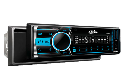 Autoestéreo Bluetooth Caratula Desmontable 1 DIN Axel / USB / Radio FM / RCA x4 / Ecualización desde la APP / Llamada por Voz - Steelpro