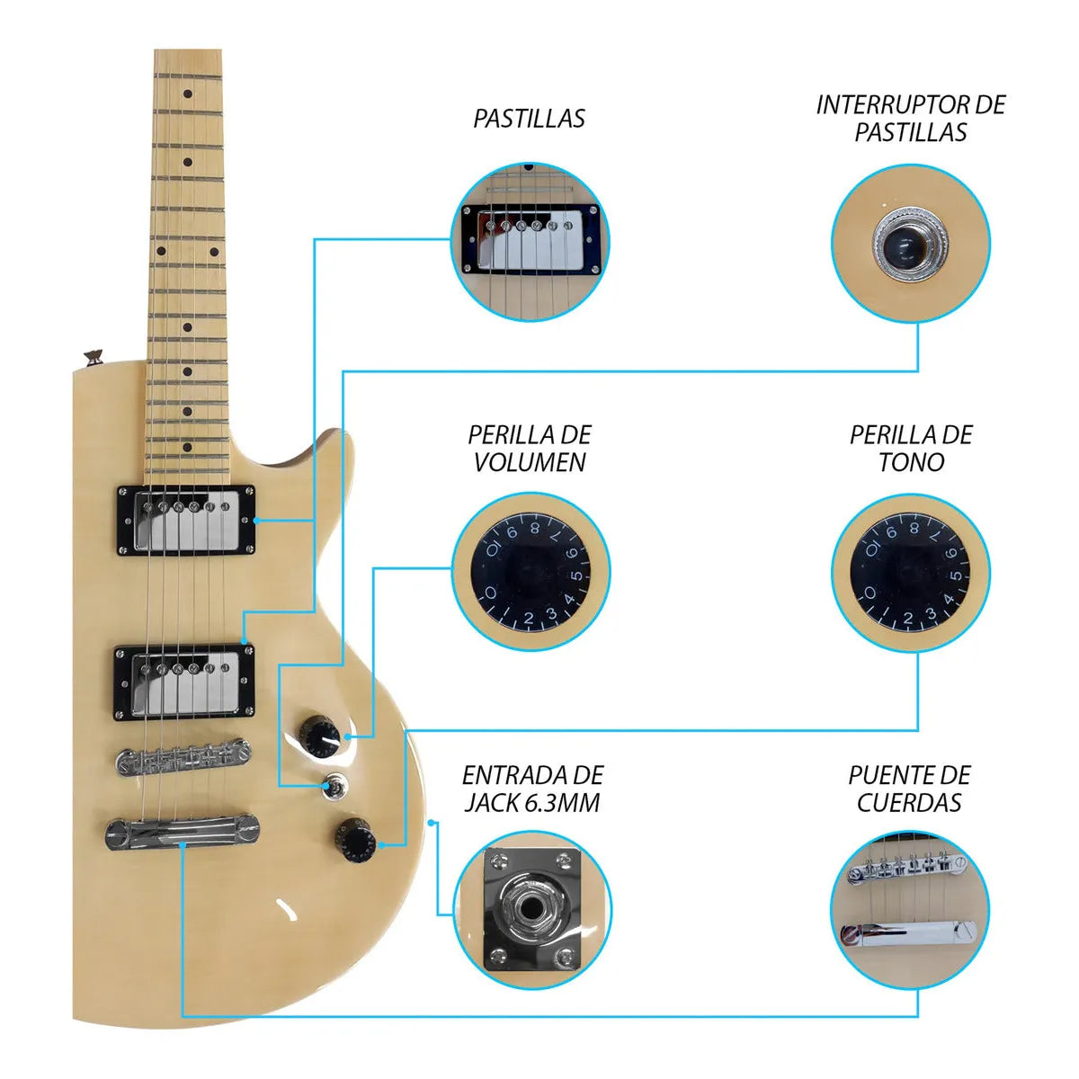 Guitarra Electrica Jethro Series By Steelpro 035lx