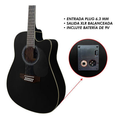 Guitarra Electroacústica Docerola Bridge Doc Kz7712 Steelpro