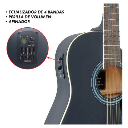 Guitarra Electroacústico Docerola Bridge Doctor By Steelpro