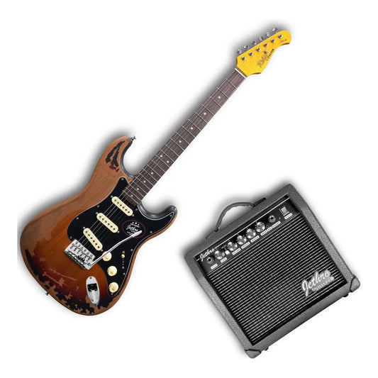 Guitarra Relic Iconica Premium Quality Jethro By Steelpro