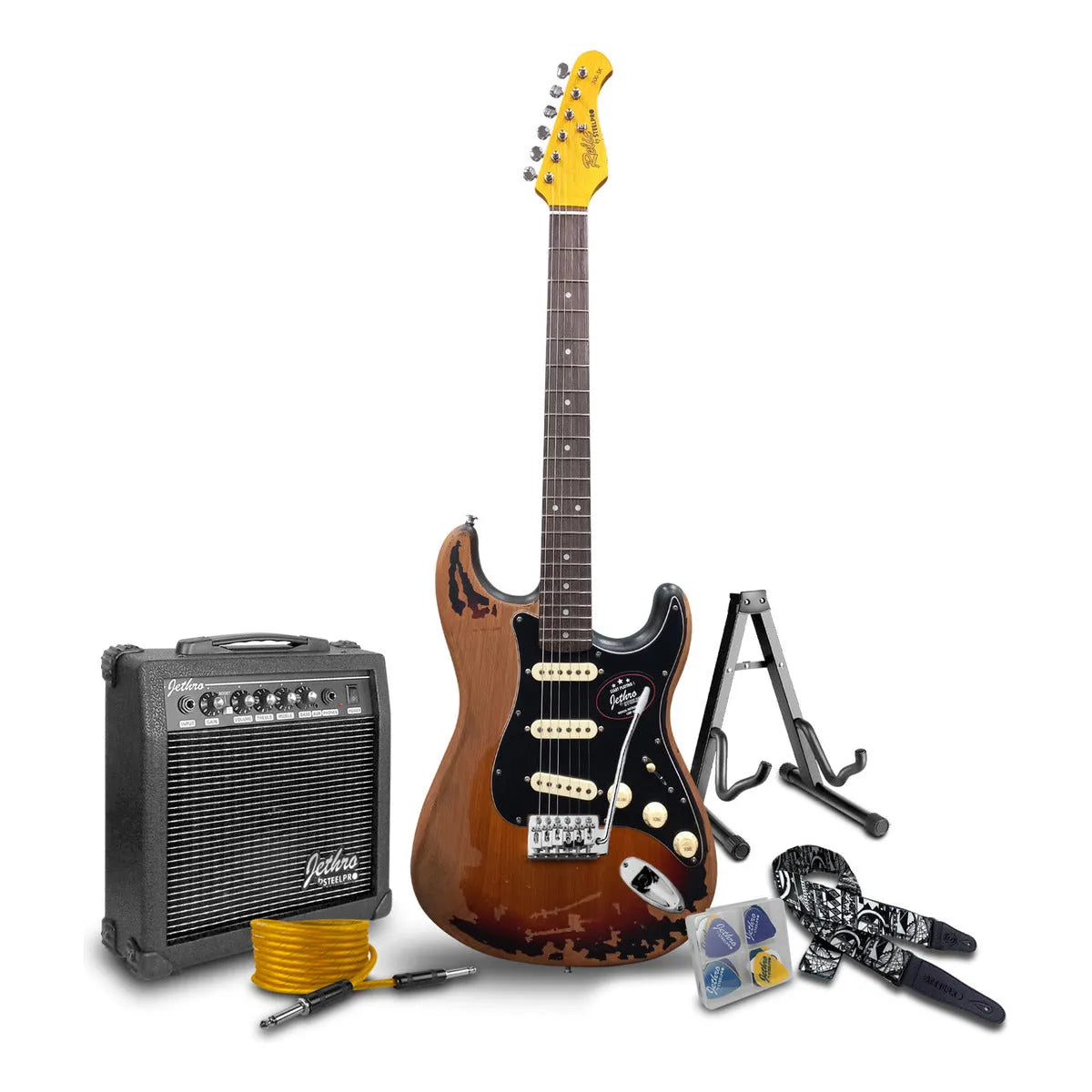 Guitarra Relic Iconica Premium Quality Jethro By Steelpro