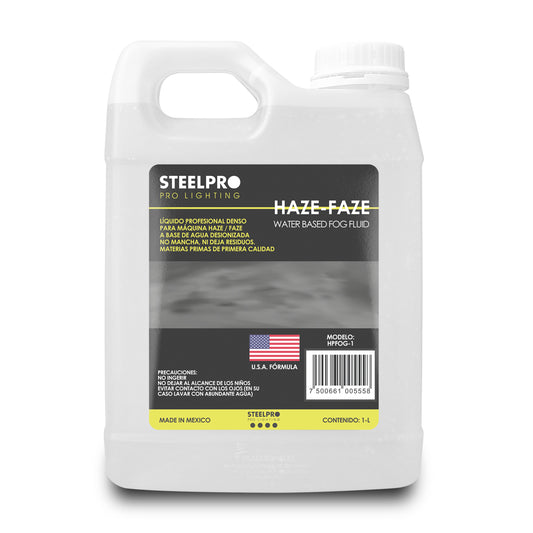 HPFOG-1 Liquido Para Cámara De Humo Haze Base Agua 1 L Steelpro