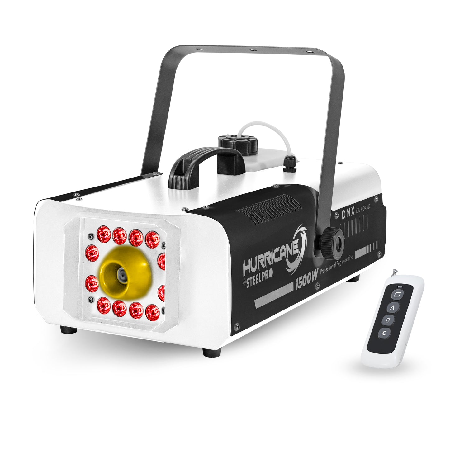 Maquina De Humo 1500w Control Inalámbrico Steelpro Hurricane Color Negro