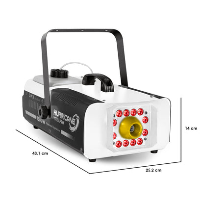 Maquina De Humo 1500w Control Inalámbrico Steelpro Hurricane Color Negro