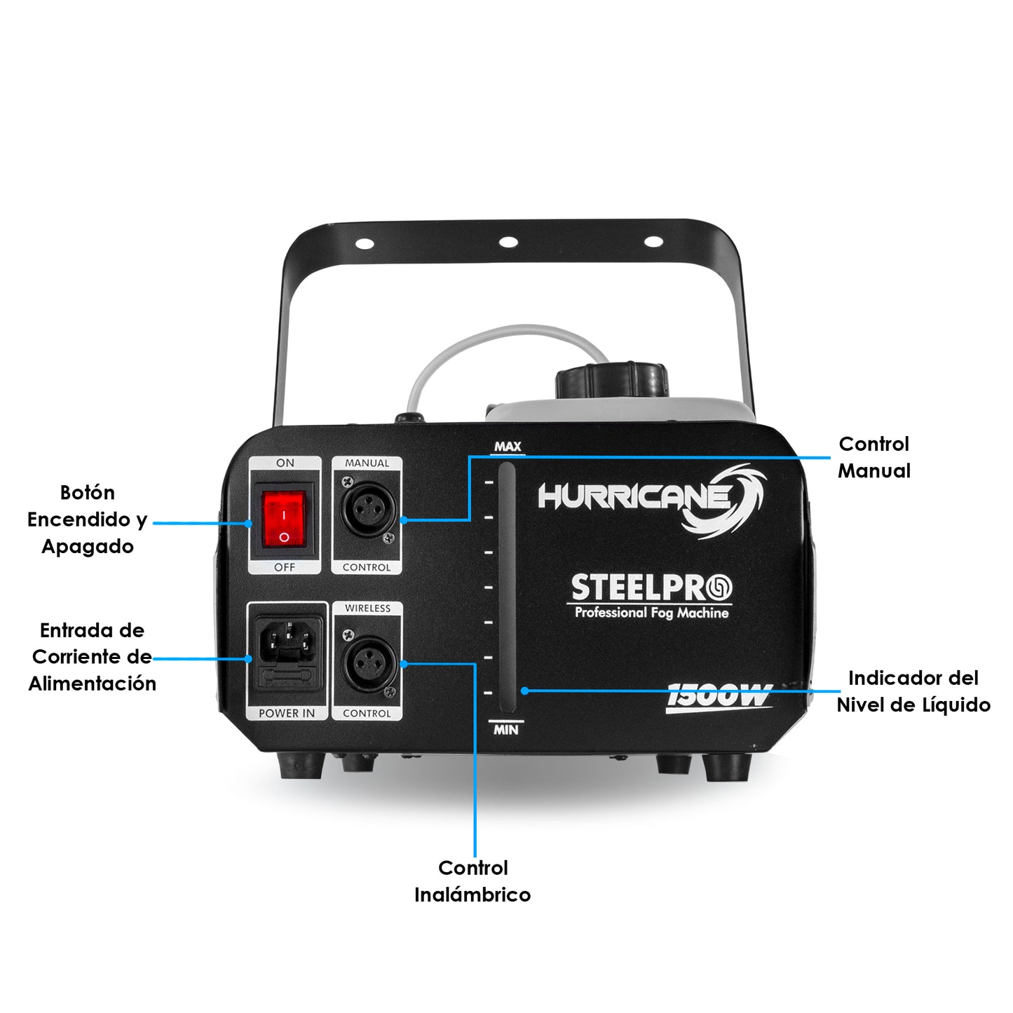 Maquina De Humo 1500w Control Alambrico/inalambrico Steelpro
