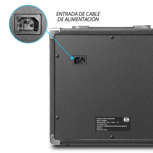 Amplificador Para Guitarra Vintage 20w Jethro Steelpro Negro