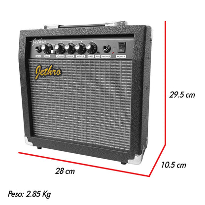 Amplificador Para Guitarra Vintage 20w Jethro Steelpro Negro