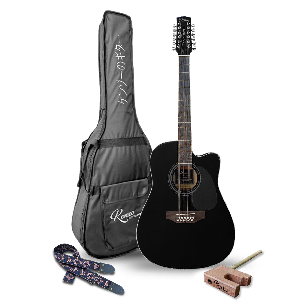 KZ-77-12 Guitarra Electroacústica Docerola Bridge Doctor Kenzo by Steelpro