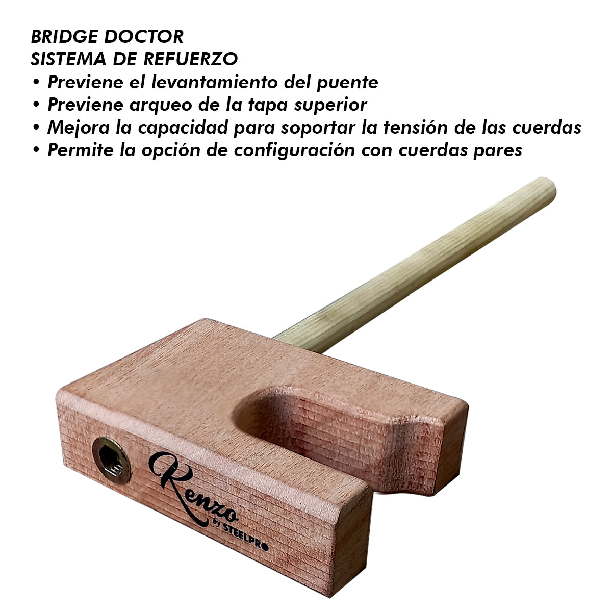 KZ-77-12 Guitarra Electroacústica Docerola Bridge Doctor Kenzo by Steelpro
