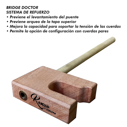 KZ-77-12 Guitarra Electroacústica Docerola Bridge Doctor Kenzo by Steelpro