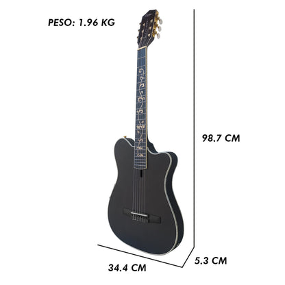 Guitarra Electroacústica 6 Cuerdas  Kz-ns-6 By Steelpro