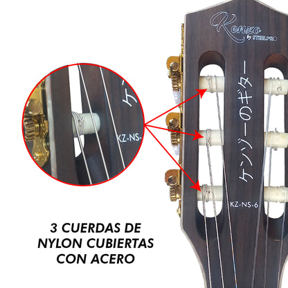Guitarra Electroacústica 6 Cuerdas  Kz-ns-6 By Steelpro