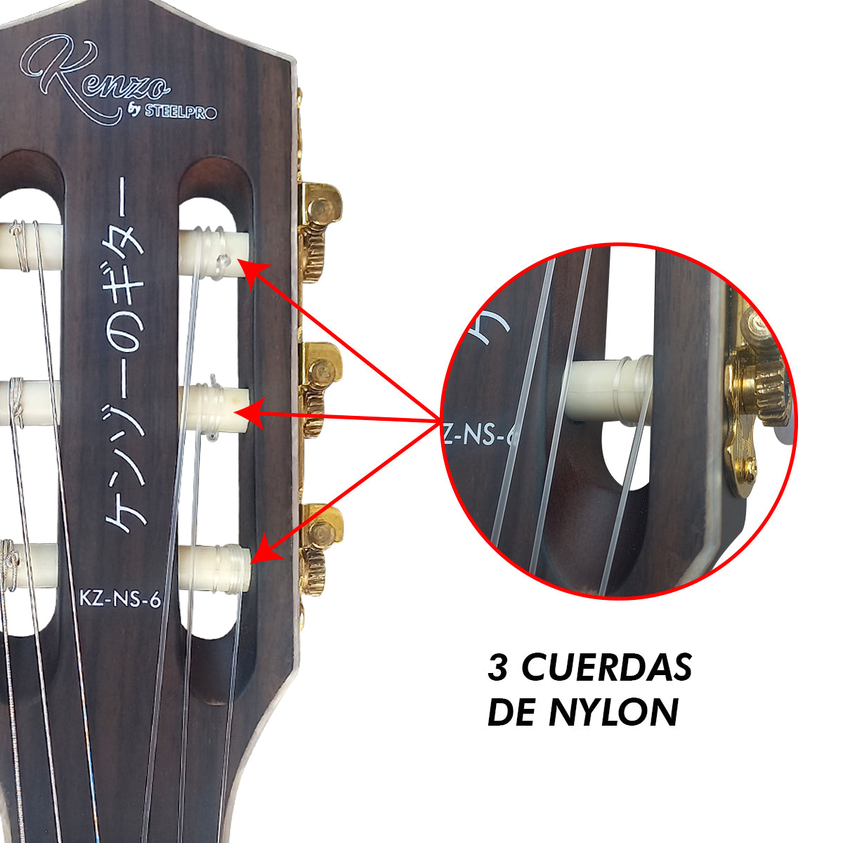 Guitarra Electroacústica 6 Cuerdas  Kz-ns-6 By Steelpro