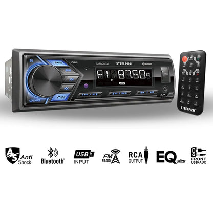 Kit Autoestereo Bluetooth 1 Din Y Bocinas 6.5 Soundstream