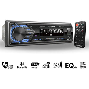 Kit Autoestereo Bluetooth 1 Din Y Bocinas 6.5 Soundstream