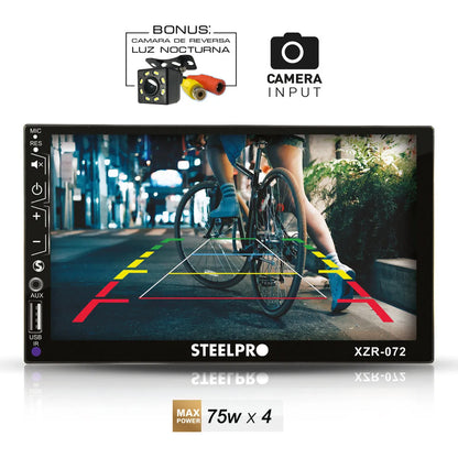Kit Autoestereo Bluetooth Bocina 6x9  Bocinas 6.5 Steelpro