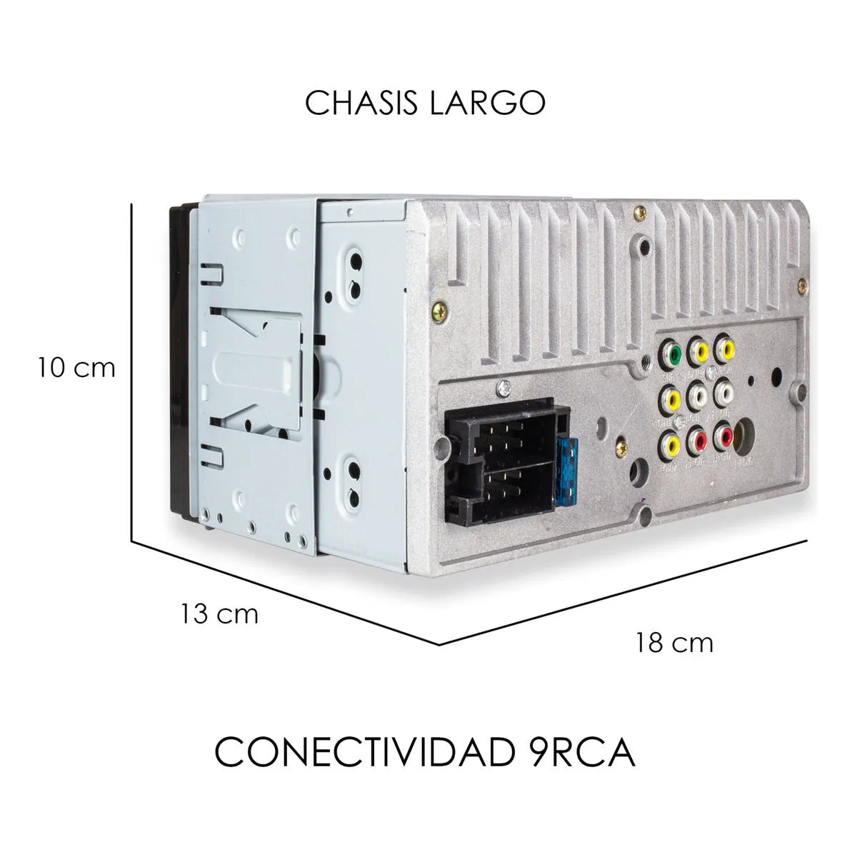 Kit Autoestereo Bluetooth Bocina 6x9  Bocinas 6.5 Steelpro