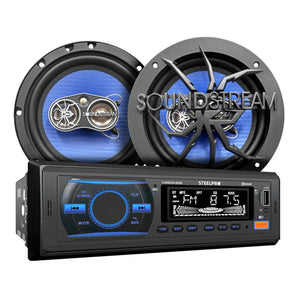 Kit Autoestereo Steelpro Bluetooth + Bocinas 6.5 Soundstream