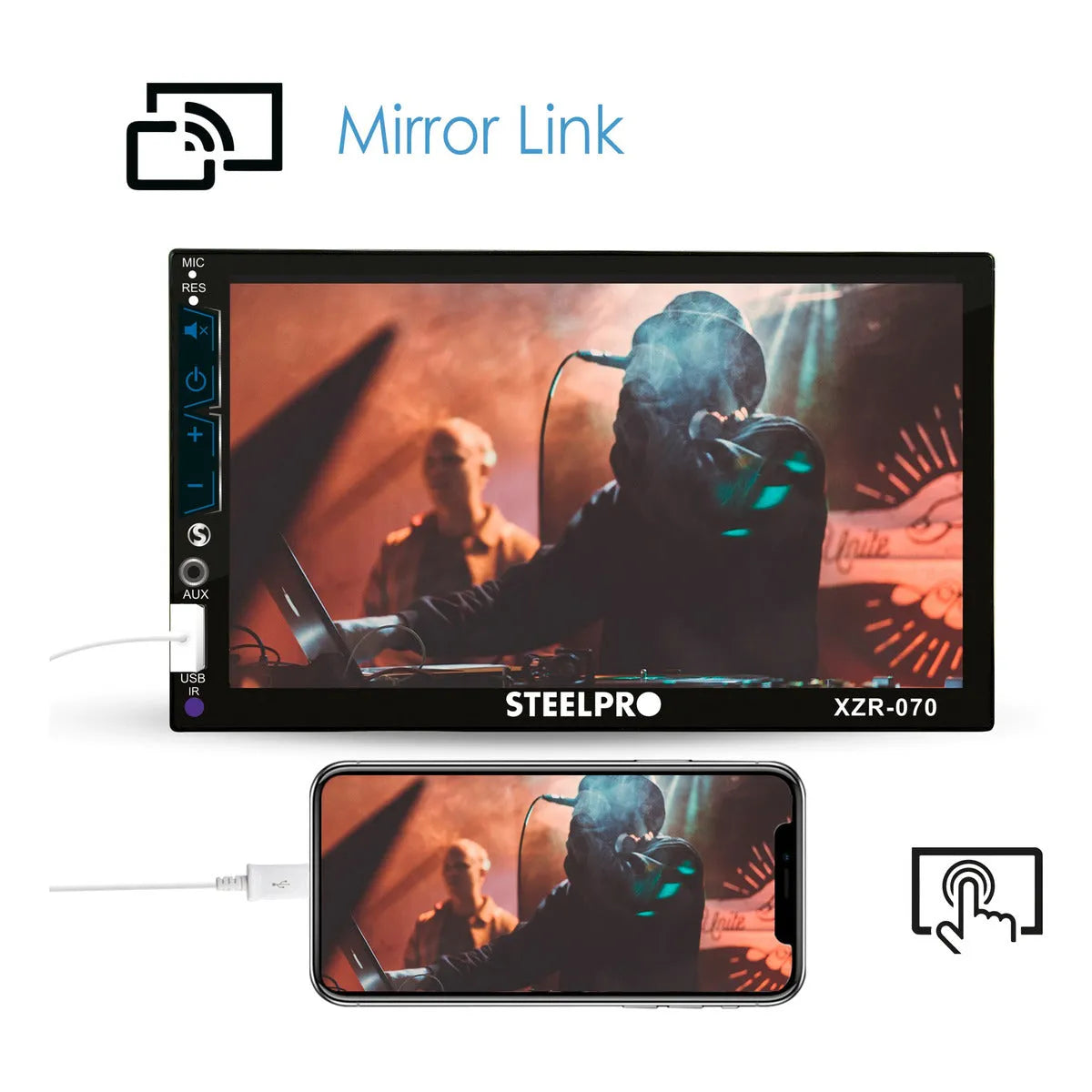 Kit Autoestéreo Steelpro Bluetooth + Bocinas 6.5 Soundstream