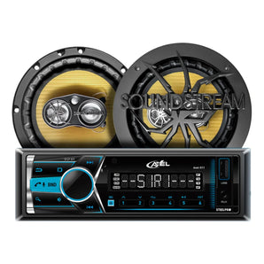 Kit Autoestéreo Steelpro Desmontable+bocinas 6.5 Soundstream