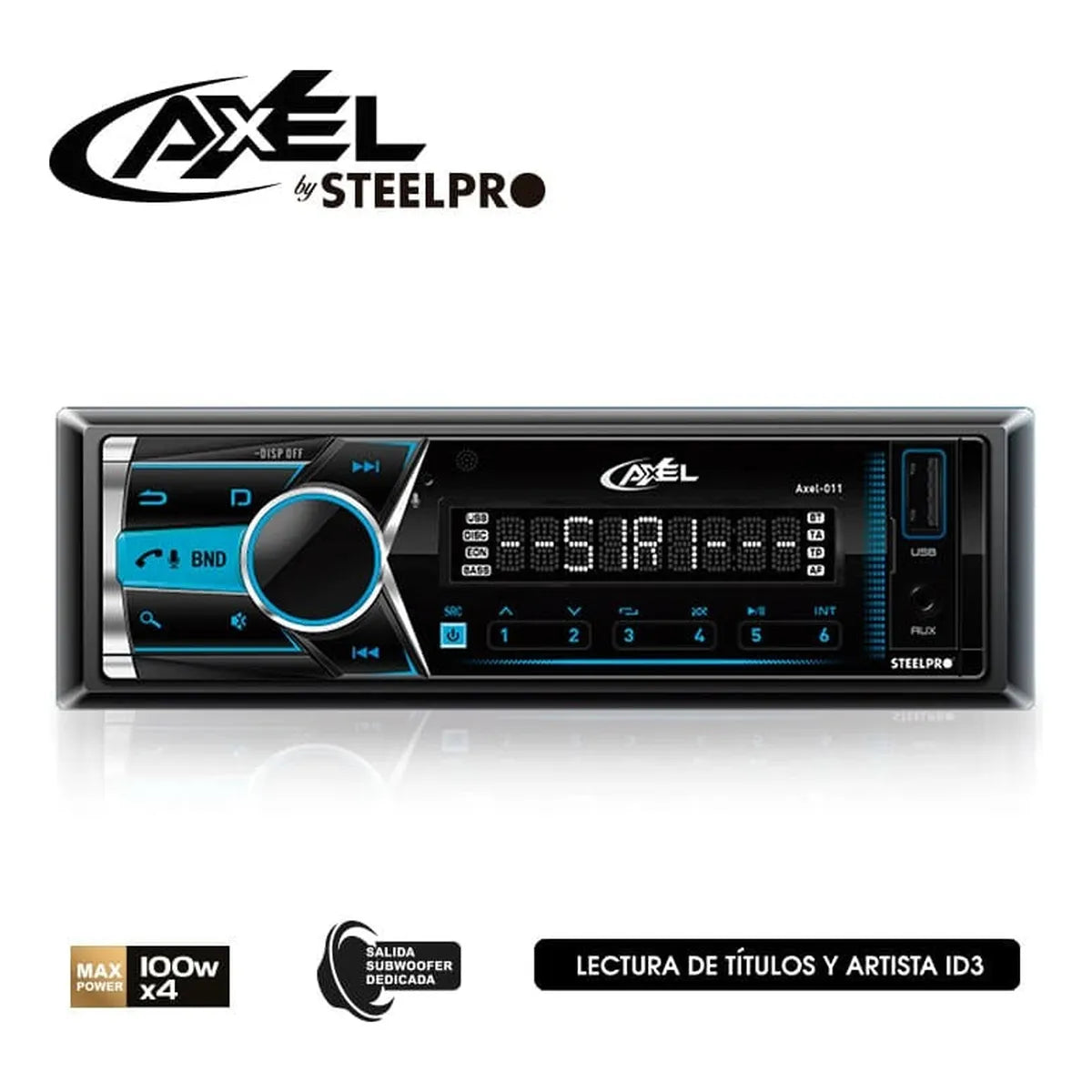 Kit Autoestéreo Steelpro Desmontable+bocinas 6.5 Soundstream