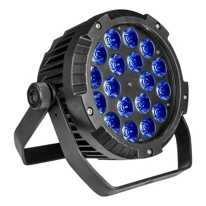 Kit De 4 Cañones Led Par 18x18w Rgbw+a Contra Agua Steelpro
