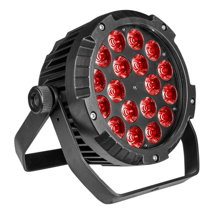 Kit De 4 Cañones Led Par 18x18w Rgbw+a Contra Agua Steelpro