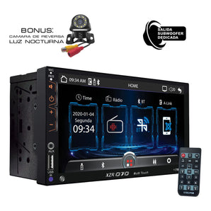 Kit Estereo Pantalla Carplay Bt + Bocinas 6x9 Y 6.5 Steelpro