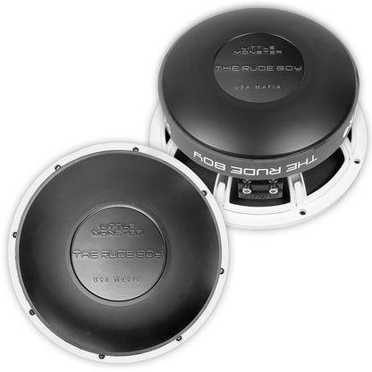 LITTLE MONSTER Par De Bocinas Medio Rango Pro Show Audio 7 2x600w Rms 2x1500w Max Bobina 1.75 Imán Ferrita 47 Oz Canasta Aluminio 96.5db USA MAFIA The Rude Boy by Steelpro