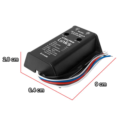Convertidor Hi-Low 2 Canales RCA Steelpro LK-HL-2 / Cable Remoto / 12 voltios 50w CIRCUITO ISOLADO ACOPLADO Control de Nivel de Salida de Audio