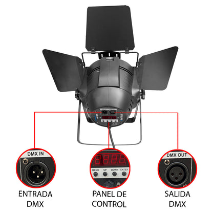 LUMEN-PRO-200 Reflector Fresnel Led 200w Dual White Steelpro